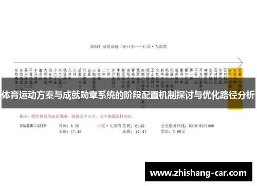 体育运动方案与成就勋章系统的阶段配置机制探讨与优化路径分析